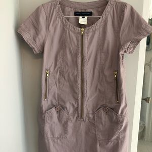 French Connection gray/brown dress